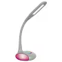 Activejet VENUS RGB Grey LED Desk Lamp with Colour-Changing Base and USB Charging
