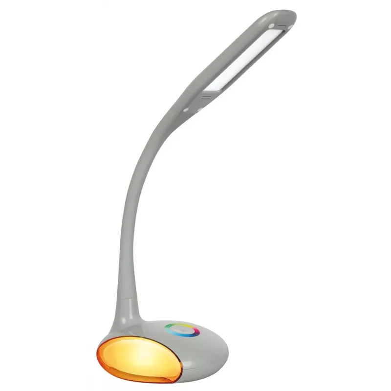 Activejet VENUS RGB Grey LED Desk Lamp with Colour-Changing Base and USB Charging