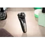 Prime3 SRS61 Rotary Electric Shaver with Pop-Up Trimmer, Black/Silver