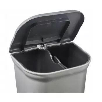 KEEEPER Torge Pedal Bin for Waste Sorting 2x11L Light Silver