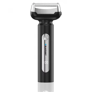 Blaupunkt MST501 Rotary Shaver with 3 Floating Heads, Wet & Dry, 60 min Cordless, USB Charging, Pop-up Trimmer, LED Display, Washable, Travel Lock