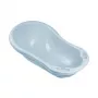KEEEPER Baby Bath Tub 84cm Wiktoria Pure Blue – Ergonomic Non-Slip Bathtub with Drain Plug, BPA-Free PP, 25L