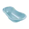 KEEEPER Baby Bath Tub 84cm Wiktoria Pure Blue – Ergonomic Non-Slip Bathtub with Drain Plug, BPA-Free PP, 25L