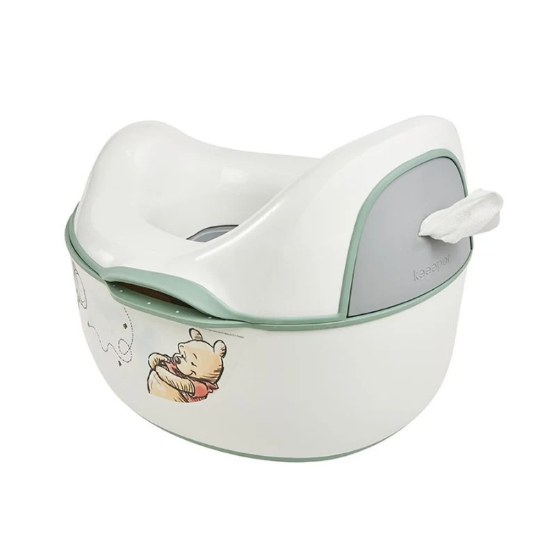 KEEEPER Kasimir Winnie the Pooh 4-in-1 Multifunctional Potty Trainer, White, 34.9 x 31.5 x 26.2 cm