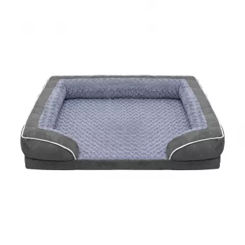 REBEL ANIMALS Premium Pet Sofa Bed for Dogs and Cats, 89x63x18 cm, Anthracite