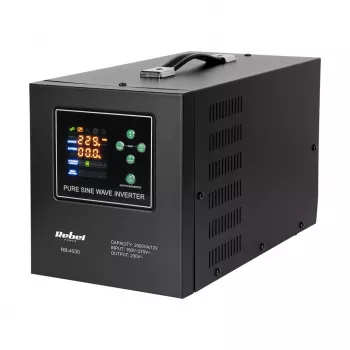 Rebel POWER-2000-LFP4 2000VA/1200W Pure Sine Wave Inverter with Charger, 12V to 230V, UPS Function