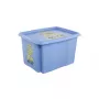 KEEEPER Box with lid 30L Karolina “Minions Happiness” 45x35x27cm light blue