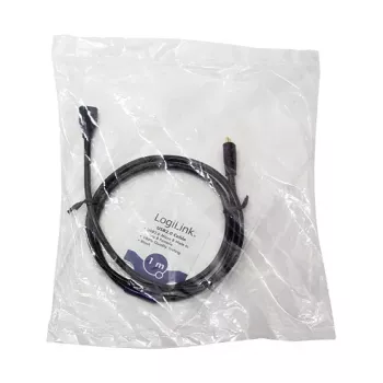 LogiLink CU0121 USB 2.0 Micro-B Male to Micro-B Female Extension Cable, 1 m, Black