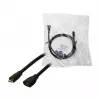LogiLink CU0121 USB 2.0 Micro-B Male to Micro-B Female Extension Cable, 1 m, Black