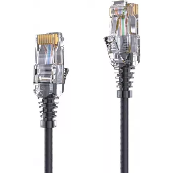 PureLink AVIT Media Series Slim Cat.6a S/FTP Patch Cable, 0.5 m, Black