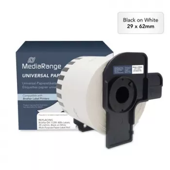 MediaRange DK-11209 Compatible Direct Thermal Labels 29x62mm 800 Labels White