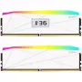 V-Color Manta XFinity+ aRGB 32GB (2x16GB) DDR5-6400 CL32 White Desktop Memory Kit