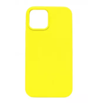 Evelatus Apple iPhone 12 mini Premium Soft Touch Silicone Case Lemon Yellow