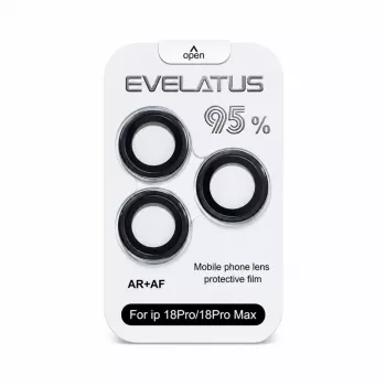 Evelatus Apple iPhone 18 Pro / 18 Pro Max Camera Lens Protector Armor Black