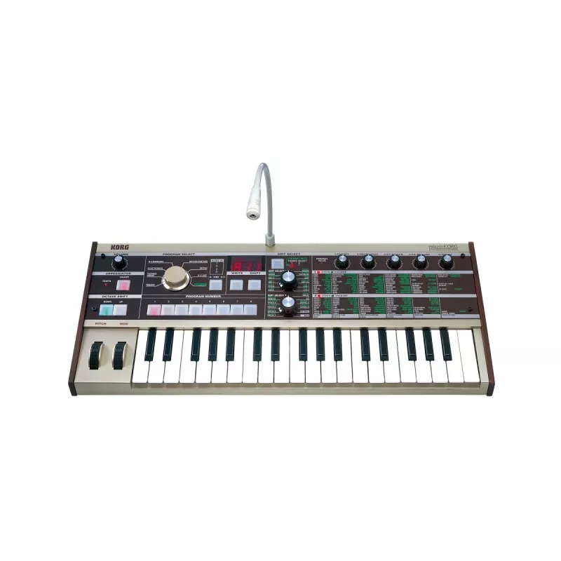 Korg microKORG Analog Modeling Synthesizer with 37 Mini Keys and Vocoder, Grey
