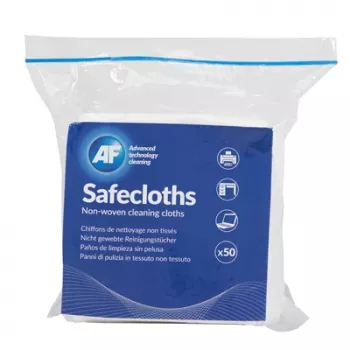 AF Safecloths 34cm x 32cm 50pcs Lint-Free Cleaning Cloths for Screens and Optics