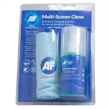 Universal Multi-Screen TFT/LCD Interactive/Smart Board Cleaning Solution 200ml with Large Microfibre Cloth AF