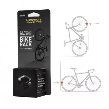 HORNIT CLUG PRO Hybrid Bike Wall Mount Black Medium 7762HCP