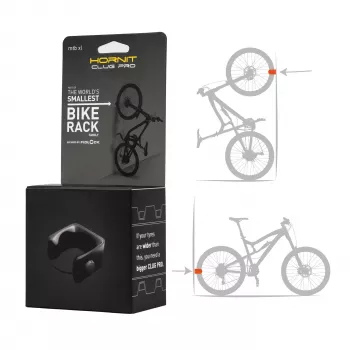 HORNIT CLUG PRO MTB XL Bike Wall Mount Clip Black 7764XCP