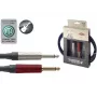 Stagg XGC3SW 3m Instrument Cable with 1/4 inch TS to 1/4 inch TS, Black