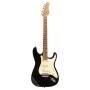 Stagg SES-55 BLK Electric Guitar - Solid Alder Body, Maple Neck, SSS Pickups, Black