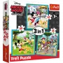 Trefl 3-in-1 Mickey Mouse and Friends Jigsaw Puzzle Set - 20, 36, 50 Pieces