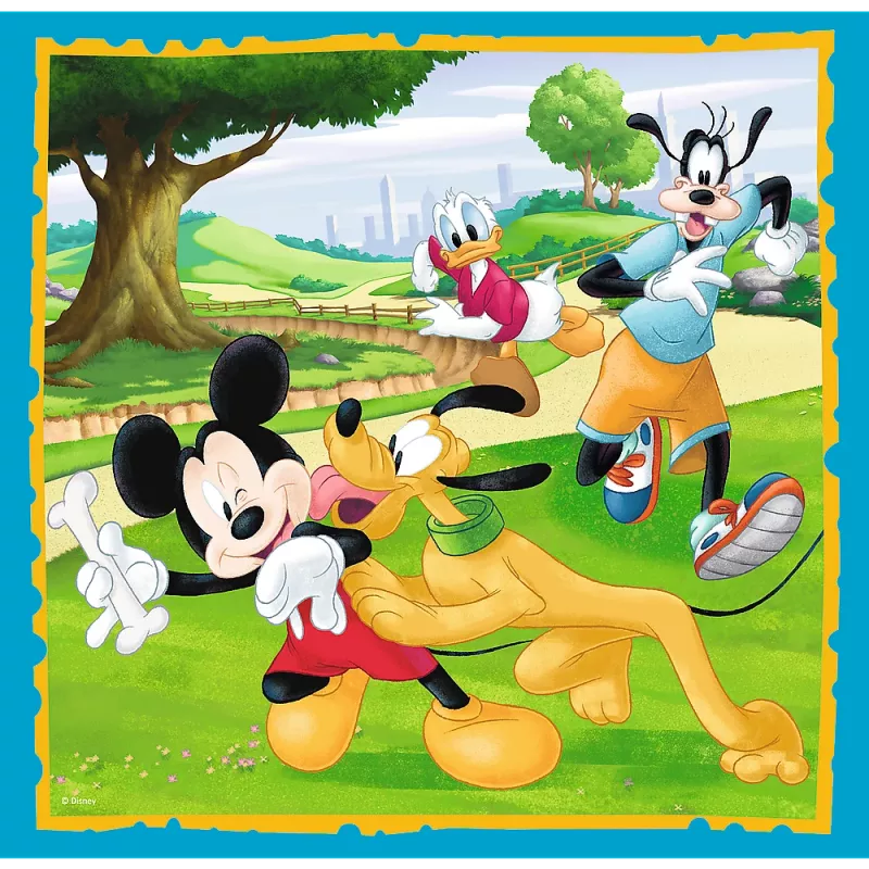 Trefl 3-in-1 Mickey Mouse and Friends Jigsaw Puzzle Set - 20, 36, 50 Pieces