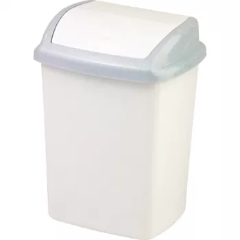 CURVER Dominik 25L Waste Bin, Grey, 36.5 x 29.1 x 48 cm