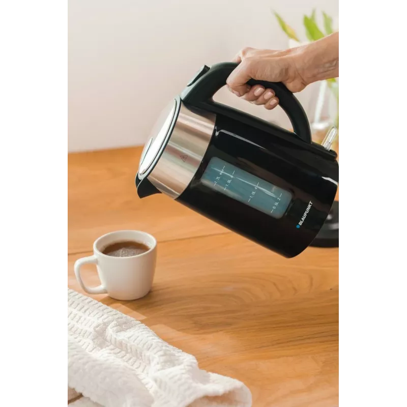 Blaupunkt EKP412 Electric Kettle 1.7L 2200W Stainless Steel Silver/Black