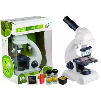 LEAN TOYS Microscope for Children 80x 200x 450x with Accessories