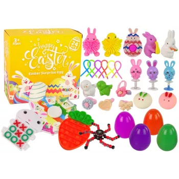 LEAN TOYS Easter Fidget Toys Anti-Stress Toy Set 24 Elements