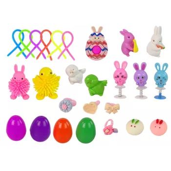 LEAN TOYS Easter Fidget Toys Anti-Stress Toy Set 24 Elements