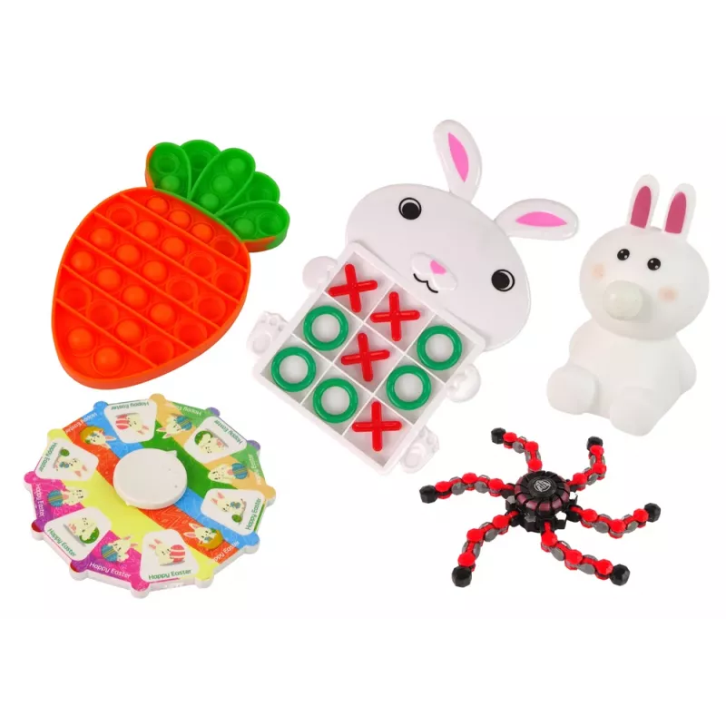 LEAN TOYS Easter Fidget Toys Anti-Stress Toy Set 24 Elements
