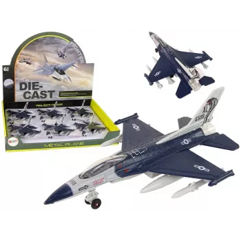 LEAN TOYS Airplane Friction Drive Lights Sounds 1:72 Navy
