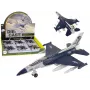 LEAN TOYS Airplane Friction Drive Lights Sounds 1:72 Navy