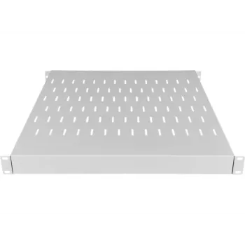 ALANTEC SA-PR-19-1U-500-900-4-S Adjustable 19 inch 1U Shelf, Depth 500-900 mm, Grey, 4 Mounting Points