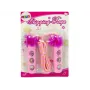 LEAN TOYS Skipping Rope Princesses Pink Tinsel