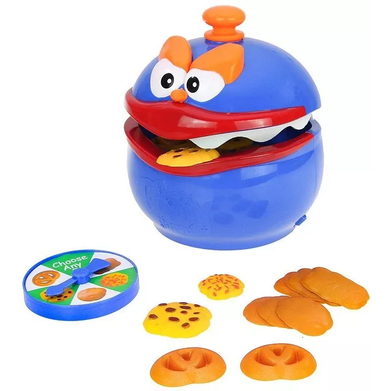 LEAN TOYS The Cookie Grabbing Game Biscuits Eater Funny Family Game - Action & Reflex Board Game for 2-4 Players Ages 3+