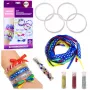 LEAN TOYS DIY Glitter Ribbon Bracelet Making Kit, 10 Bracelets, Ages 6+