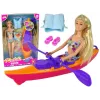 LEAN TOYS Doll Accessories Kayak Orange