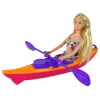 LEAN TOYS Doll Accessories Kayak Orange
