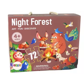 LEAN TOYS Forest Animals 72-Piece Kids Jigsaw Puzzle