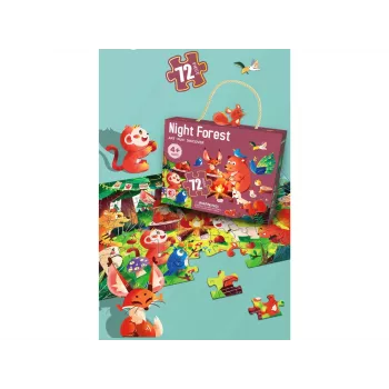 LEAN TOYS Forest Animals 72-Piece Kids Jigsaw Puzzle