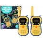 LEAN TOYS Walkie Talkies for Kids Yellow - PMR446 Two-Way Radio Set with 8 Channels, Up to 3 km Range, Backlit LCD, Flashlight, VOX, Belt Clip - 2 Units