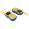 LEAN TOYS Walkie Talkies for Kids Yellow - PMR446 Two-Way Radio Set with 8 Channels, Up to 3 km Range, Backlit LCD, Flashlight, VOX, Belt Clip - 2 Units