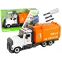 LEAN TOYS Garbage Truck for Unscrewing and Twisting Accessories Orange