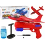LEAN TOYS Airplane Soap Bubbles Launcher Gun Red