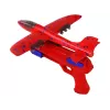 LEAN TOYS Airplane Soap Bubbles Launcher Gun Red