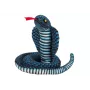 LEAN TOYS Plush Mascot Snake King Cobra Blue 100 cm