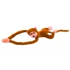LEAN TOYS Plush Monkey Mascot with Sound, Light Brown 80 cm